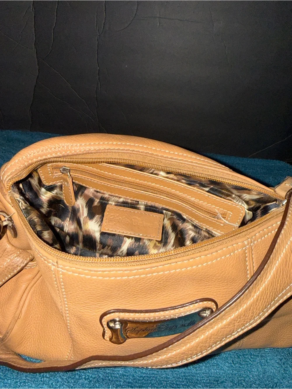 Mustard Leather Shoulder Bag